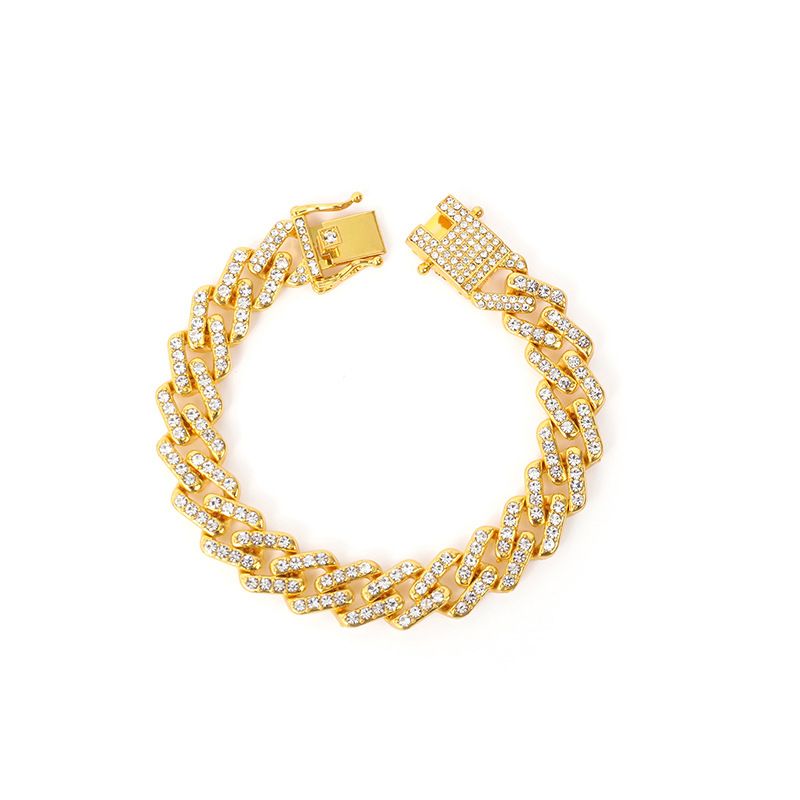 Hip Hop Full 13mm Cubaanse Voetenketting Heren- en Damesschoenen Ingebedde Diamant Modeaccessoires_voghion.com