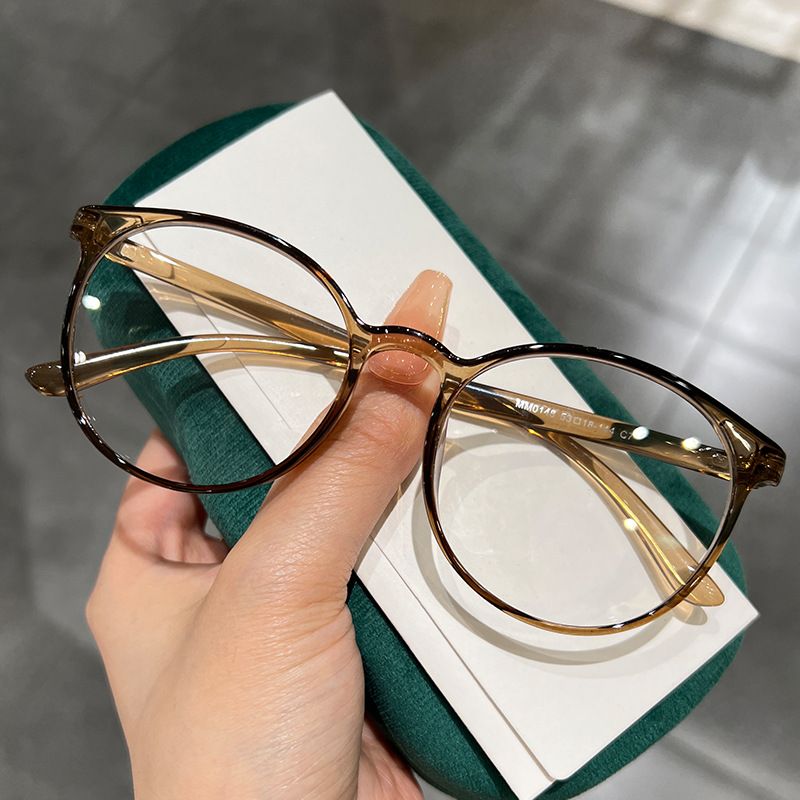 Nowości Modne okrągłe okulary blokujące niebieskie światło Minus Okulary damskie męskie Przezroczyste Klasyczne okulary korekcyjne Dioptrie_voghion.com