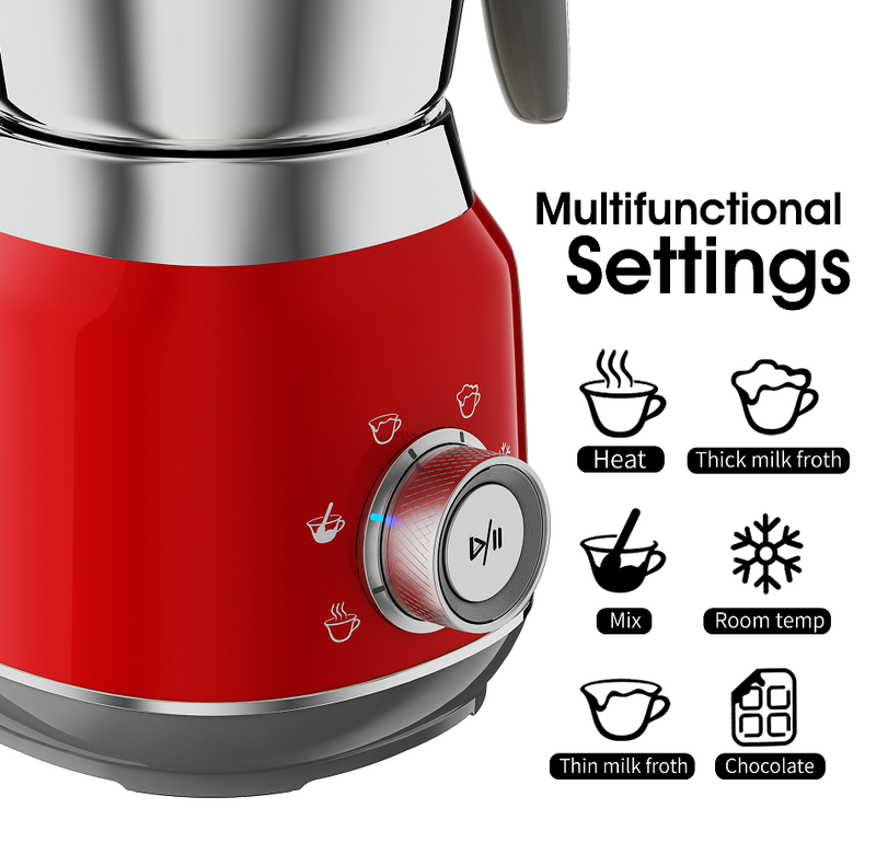 PSMF01b 5in1 Electric milk foam milk heater cold and hot foam foaming adjustment temperature and thickness of milk foam fine, good fluidity_voghion.com