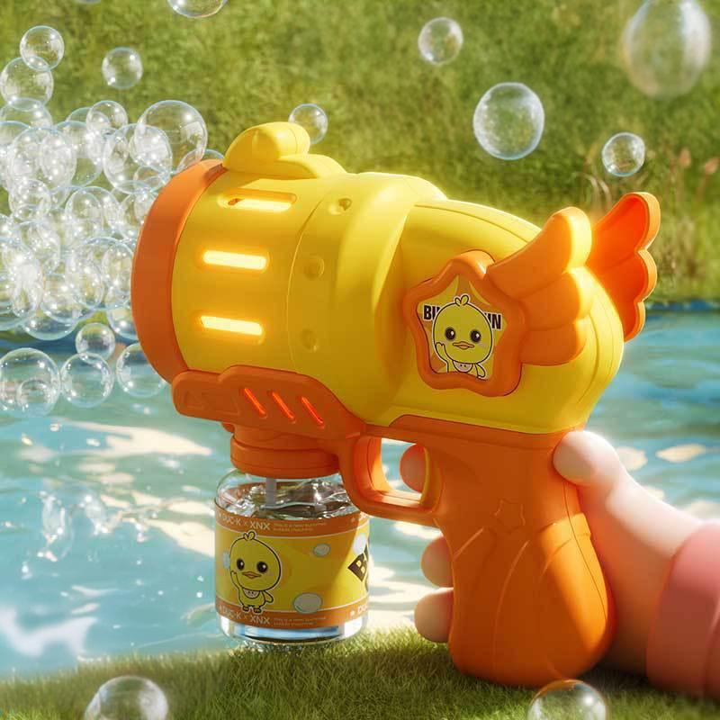 Pistolet à bulles électrique automatique avec ailes d'ange pour jeux d'extérieur pour enfants_voghion.com
