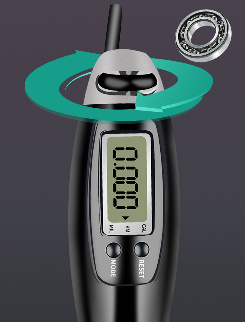 Comptage électronique, saut à la corde, course de corde, saut à la corde métallique, exercice aérobique intelligent à double usage_voghion.com