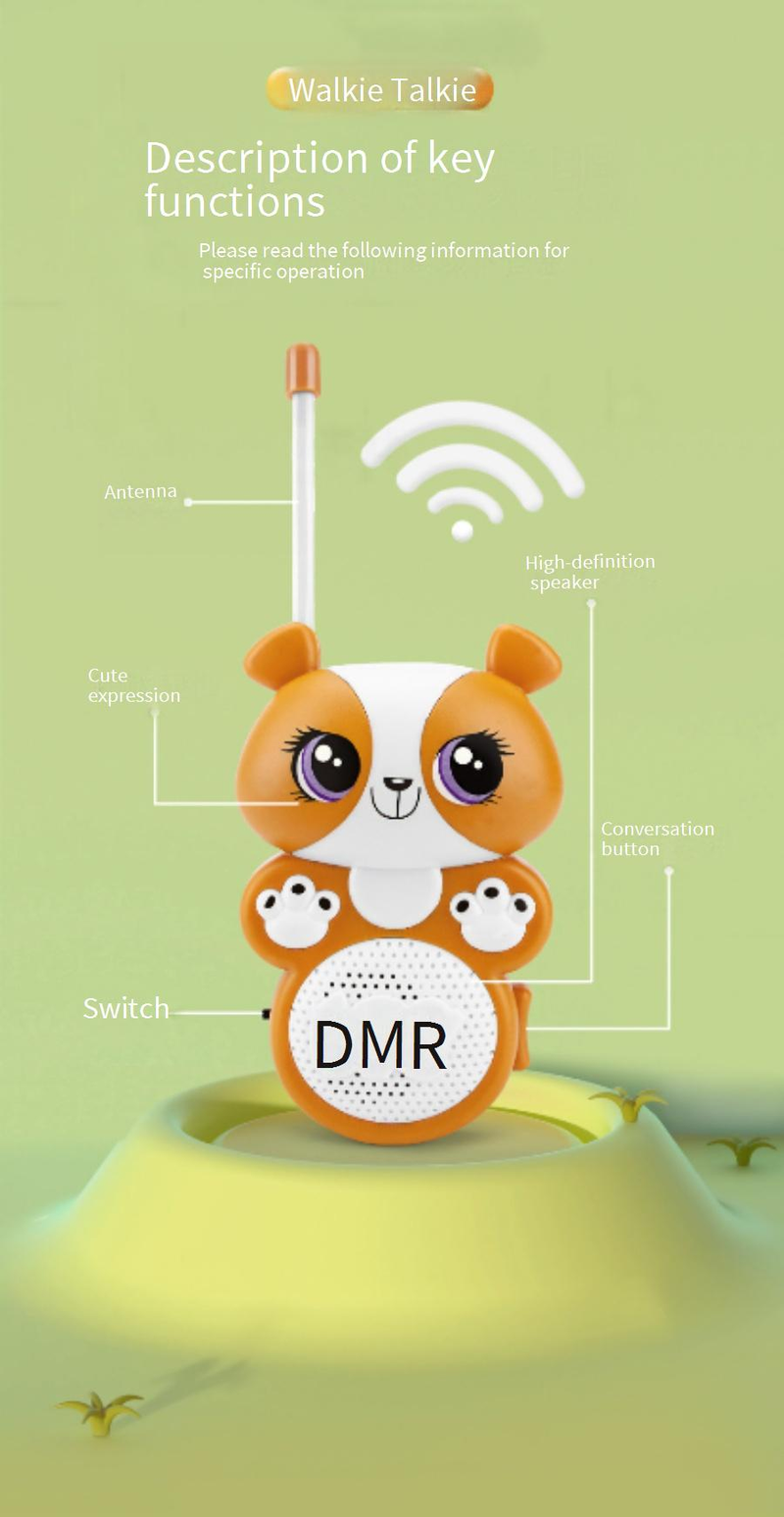 Walkie Talkie Children's Walkie Talkie Parent Child Wireless Pager One To One Outdoor Toy Interactive Call Small Intercom_voghion.com