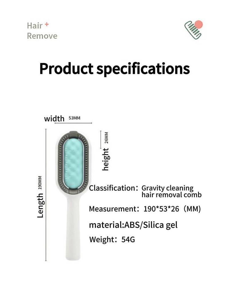 Graity Self-cleaning Deshedding & Detangling Comb - For Dogs Ang Cats_voghion.com