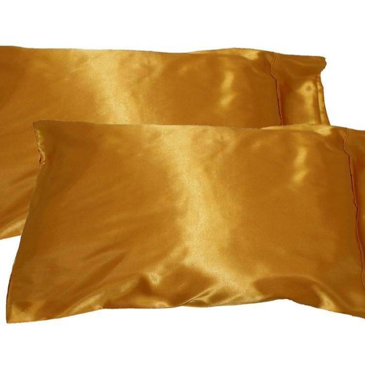 Luxury Satin Pillowcase Set - Silky Soft Polyester, Envelope Closure, 16 Elegant Colors (50x76cm/50x101cm)_voghion.com