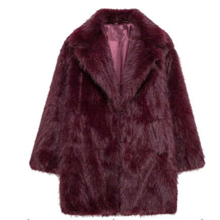 Gemütlicher Sherpa-Fleecemantel für Damen – Lange Winterjacke aus Kunstpelz mit Stehkragen und Taschen (S/M/L, mehrere Farben)_voghion.com