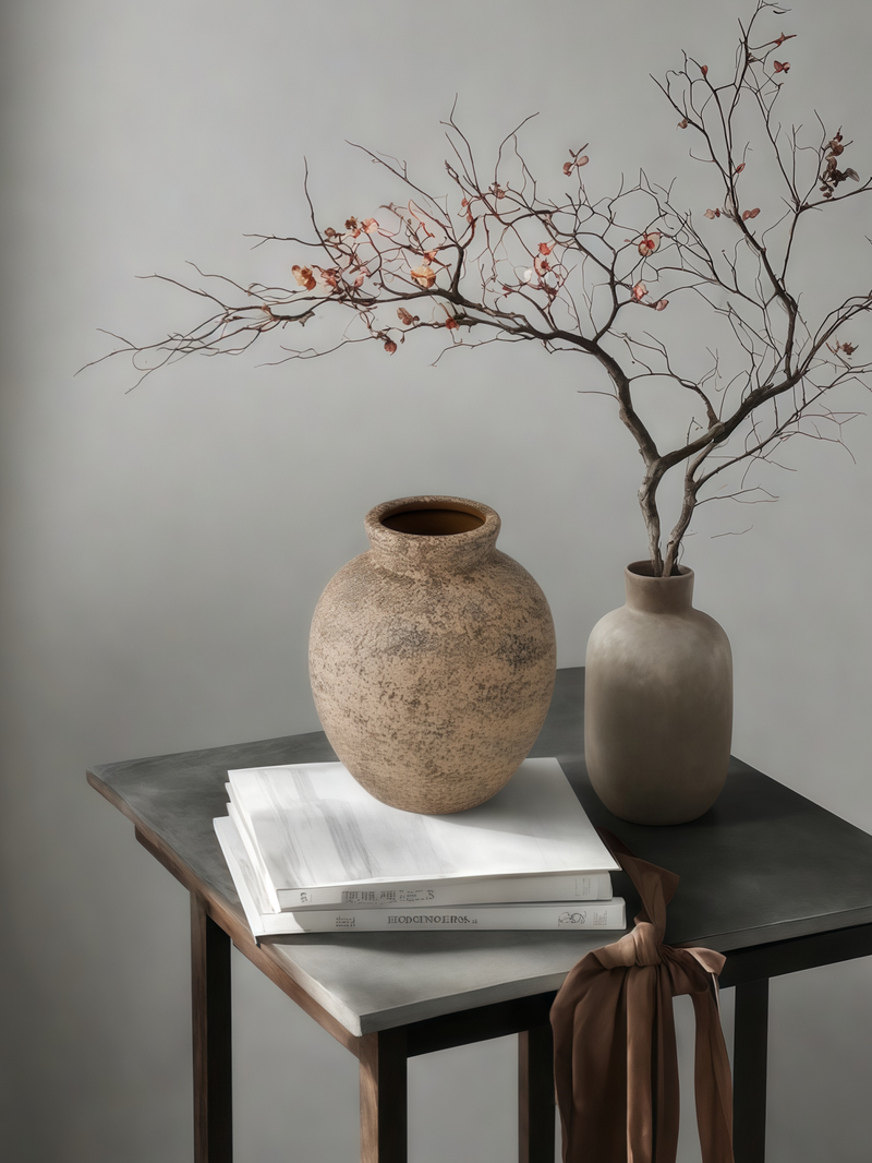 1 vase vintage en céramique, petit format, léger, idéal pour diverses occasions_voghion.com
