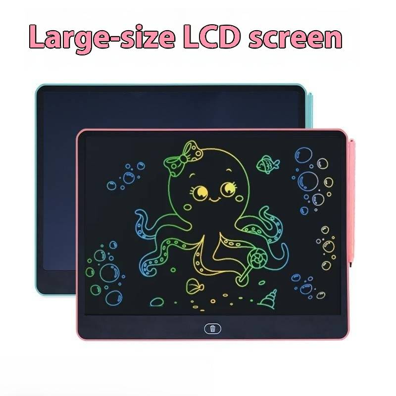 13"/16"/20" LCD Writing Tablet For Kids, Colorful Drawing Board With One-Touch Erase, Portable Doodle Board For Children's Creativity & Learning_voghion.com