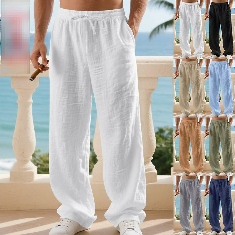 Herren-Kapuzenhemd aus Leinenmischung – Leichtes und atmungsaktives Langarm-Strandhemd (Schwarz/Grau/Armeegrün, lockere Passform, maschinenwaschbar)_voghion.com