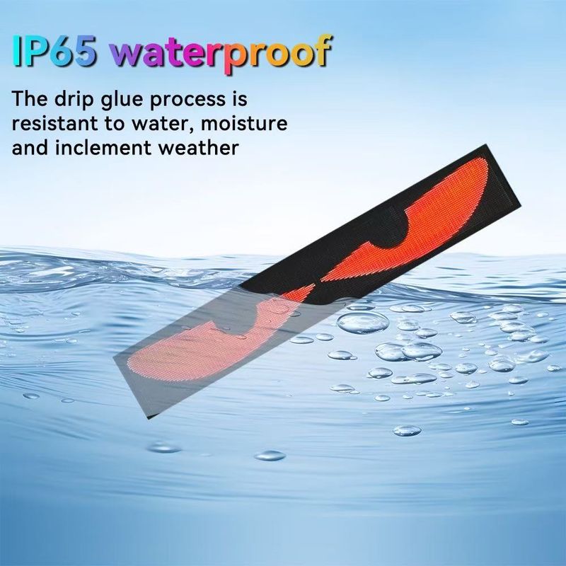 Écran publicitaire flexible lumineux LED dynamique Bluetooth pour camions et voitures Devil S Soft Car Truck Eye Light_voghion.com