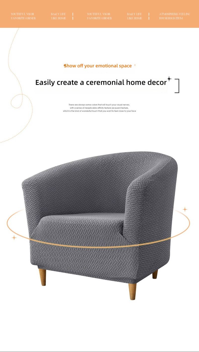 Copripoltrona elasticizzato in jacquard con sezione a T – Copribraccio rotondo antiscivolo e protezione per lo stand, copridivano elastico antiscivolo antipolvere_voghion.com