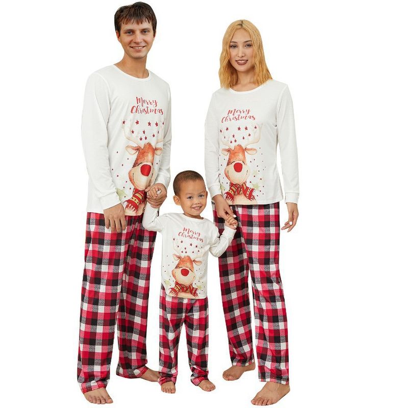 Mother & Kids Christmas Family Matching Pajama Set - Cozy Holiday Sleepwear For Parents, Kids & Pets (S-3XL, 2-14Y, 0-24M, Dog S-L)_voghion.com