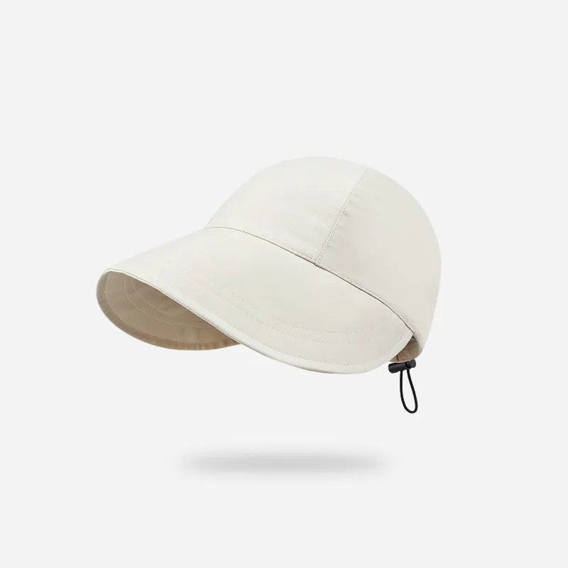Fisherman Cap Sun Hat Portable Foldable Wide Brim Sun Protection Hats Summer Quick-drying Visors Adjustable Drawstring_voghion.com