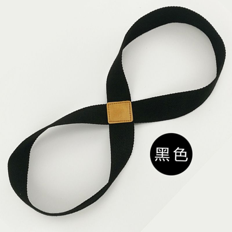 Corda per yoga in cotone per principianti, con cinghia elastica, resistenza a forma di 8 anelli, fascia infinita_voghion.com