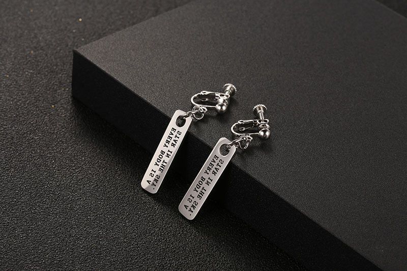 Earrings Literary Ear Men's Long Retro Non Pierced Ear Clip Earrings Single Street Trend Hip Hop Earrings Female YE048_voghion.com