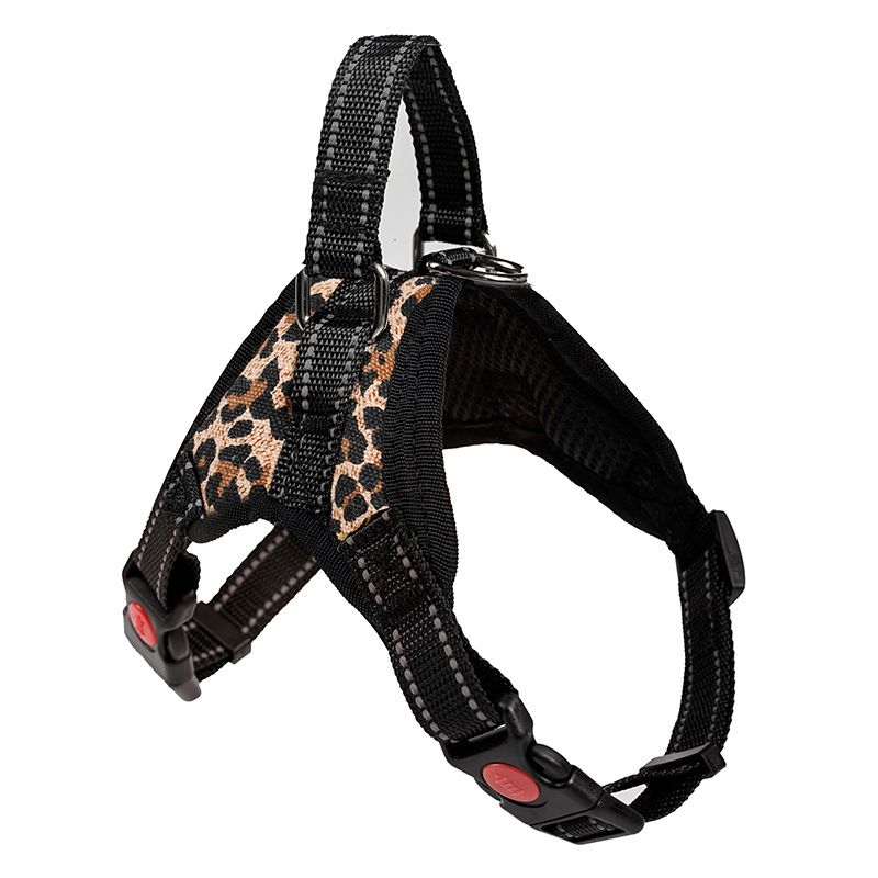 Coleira estilo colete e gato, anti-fuga, estilo sela, corrente, malha respirável, coleira para passear com cães_voghion.com