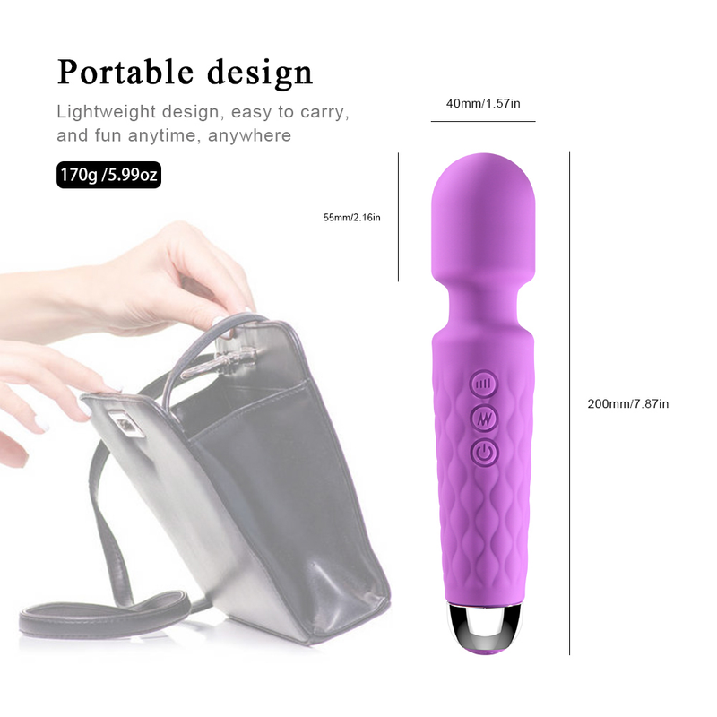 20 Speed Powerful Vibration Av Magic Wand Clitoral Stimulation Massage Masturbator Dildo Vibrator Adult Sex Toys_voghion.com