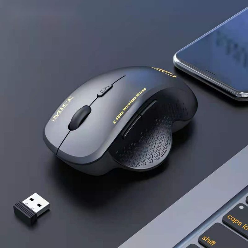 Wireless Mouse With 2.4G USB - 6 Keys, Low Power Consumption For Business, Office & Gaming_voghion.com
