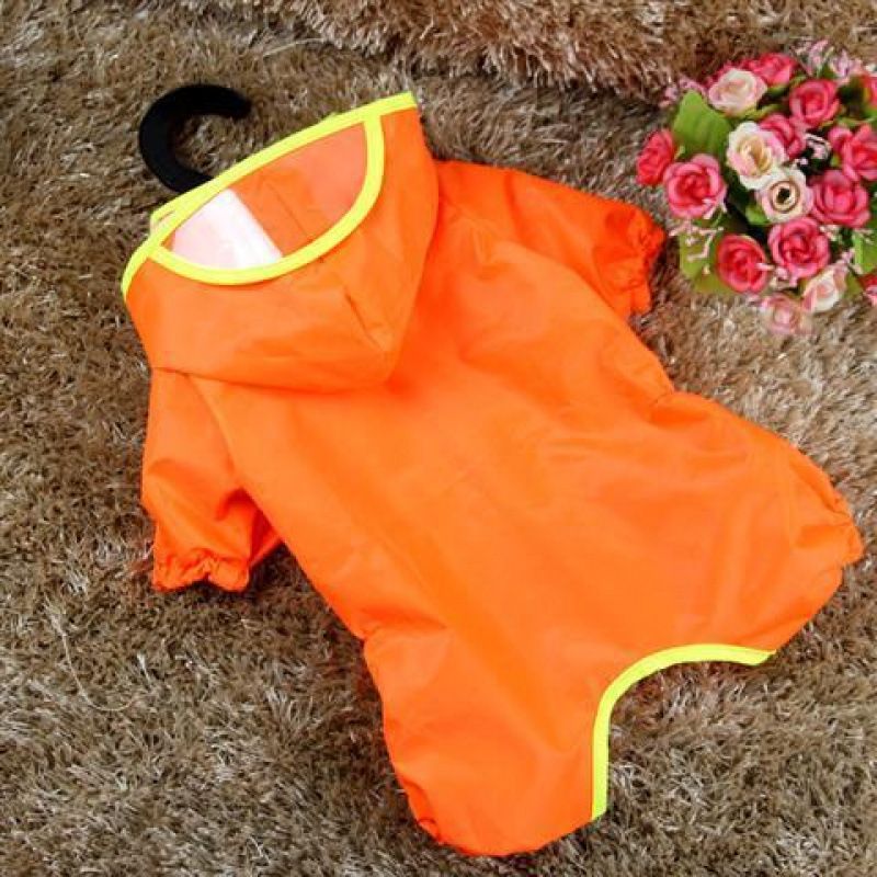 Capa de chuva Teddy Roupas para cães pequenos Pet Rain Poncho Filhote de quatro patas Roupa Primavera Verão_voghion.com
