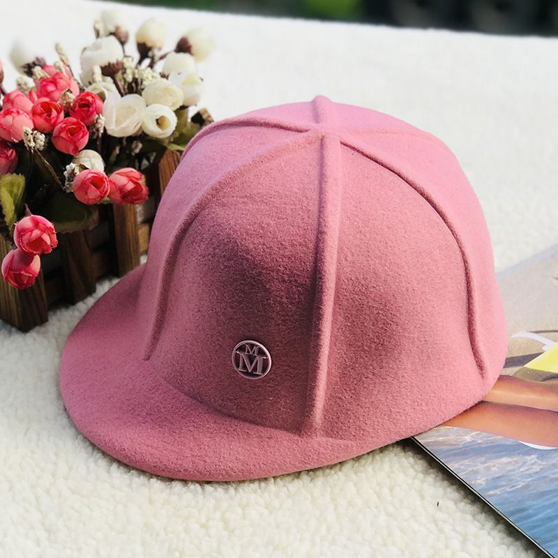Vlněná baseballová čepice, meloun, pánská a dámská čepice, univerzální sluneční klobouk_voghion.com