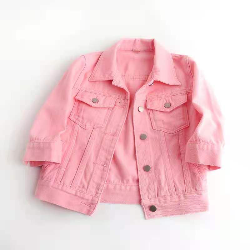 Spring and summer Korean style slim color mid-sleeve denim jacket women's short three-quarter sleeve jacket waistcoat small shawl top_voghion.com