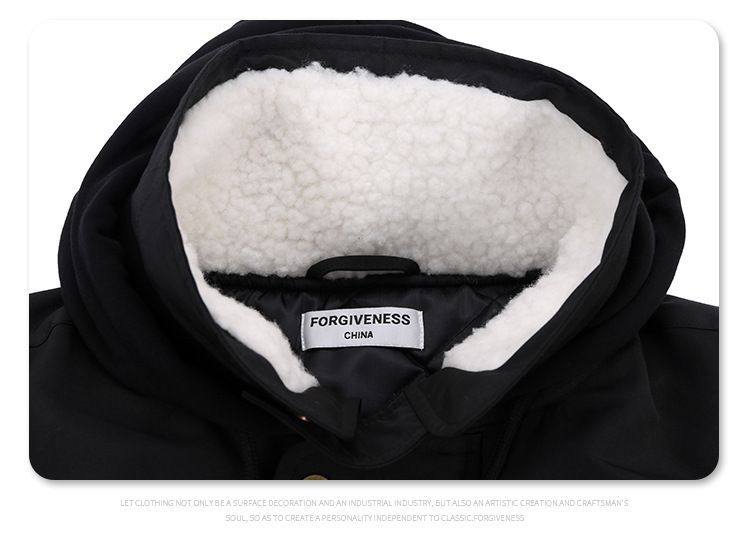 MERCURY FGSS Men's Wear | 2024 Autumn/Winter New Trendy Brand Flight Jacket Cotton Solid Color Hooded Multi Pocket Work Coat_voghion.com