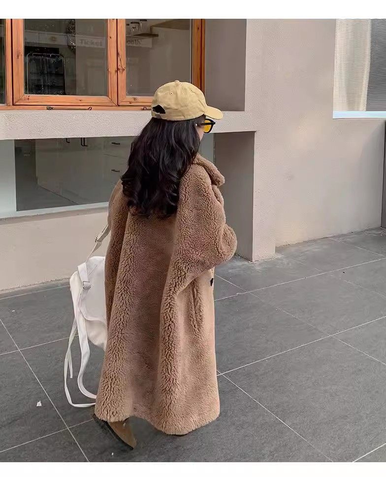 Superweicher, dicker, gesteppter Mantel für Mutter und Kind, langer Teddyfleece-Mantel für Kinder – ultraweiche, baumwollgefütterte Winterjacke für Jungen und Mädchen (95–130 cm)_voghion.com