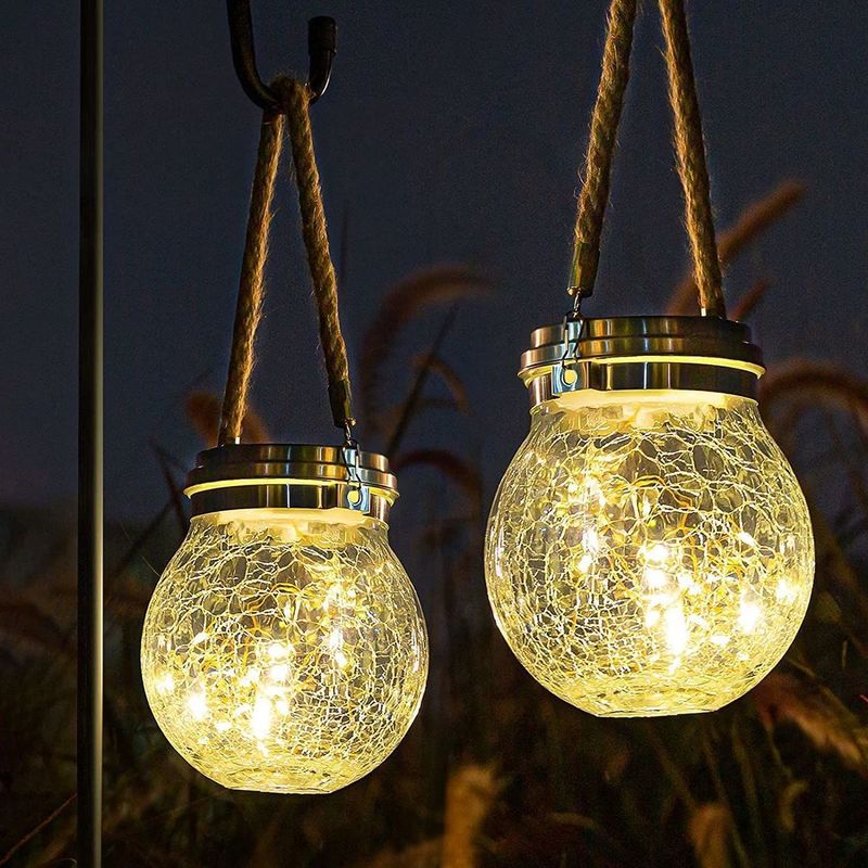 Luce decorativa impermeabile per esterni con bottiglia di vetro solare_voghion.com