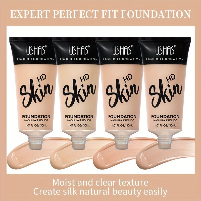 USHAS4 Farbe Wasserdicht Concealer Flüssigkeit Langlebig Gesicht Foundation Make-up Reparatur Und Isolation Creme Make-Up Front Milch_voghion.com