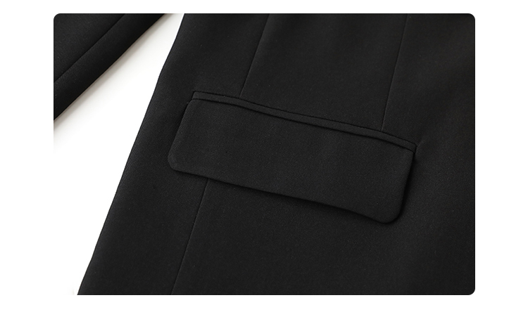 CHIC VEN Women Blazer Design Wide Shoulder Ribbon Solid Women's Medium Long Coat Office Lady Female Overcoat Spring_voghion.com
