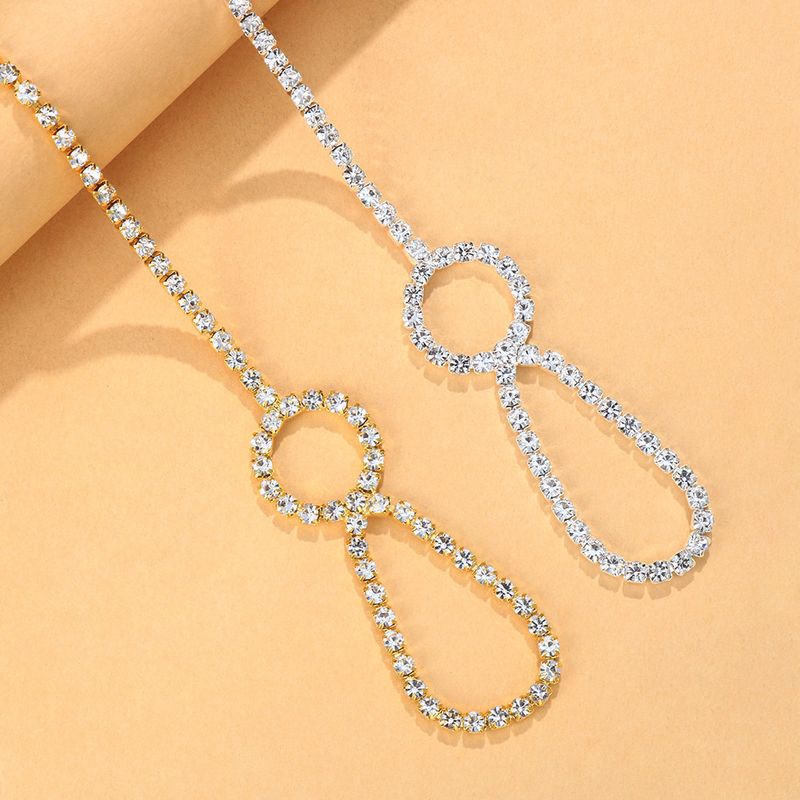 New bohemian rhinestone Anklet toe ring summer simple all-match Beach foot accessories Anklet_voghion.com