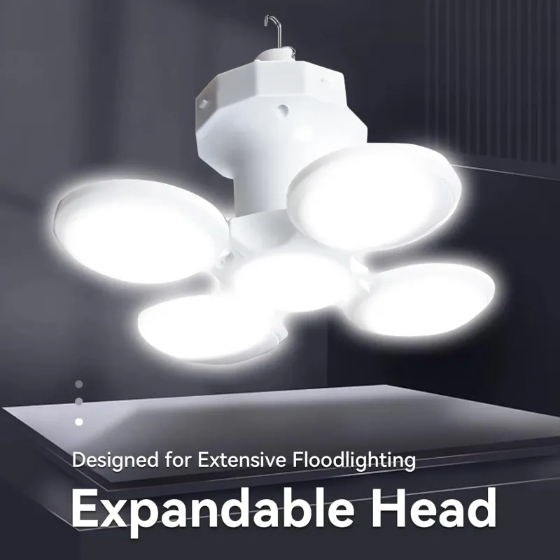 Neue LED-Campinglampe, solarbetrieben, faltbar, USB-aufladbar, tragbar, ideal für Notfälle beim Angeln und Wandern._voghion.com