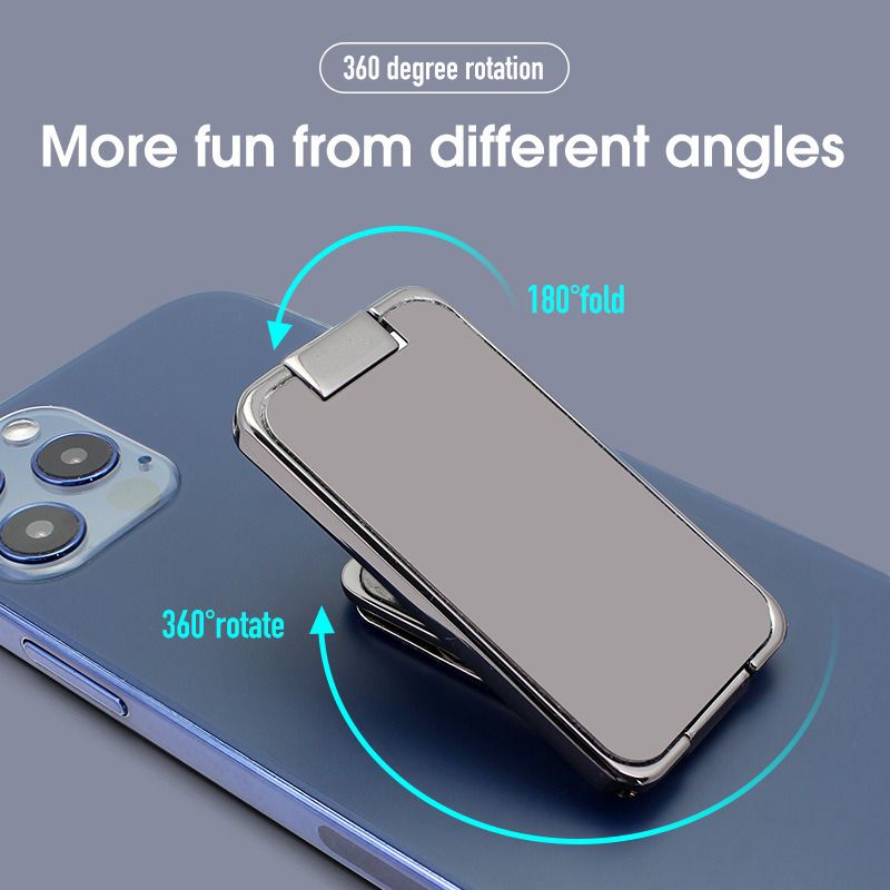 Foldable Mobile Phone Holder Ring Buckle Retractable Desktop CellPhone Stand Car Magnetic Bracket Office Accessories_voghion.com