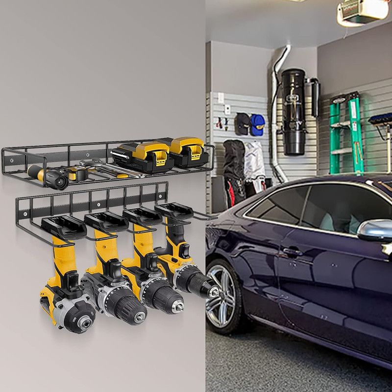 Tiebohui Supporto per utensili in ferro Supporto per trapano elettrico Supporto per utensili elettrici da parete Supporto per utensili da garage_voghion.com