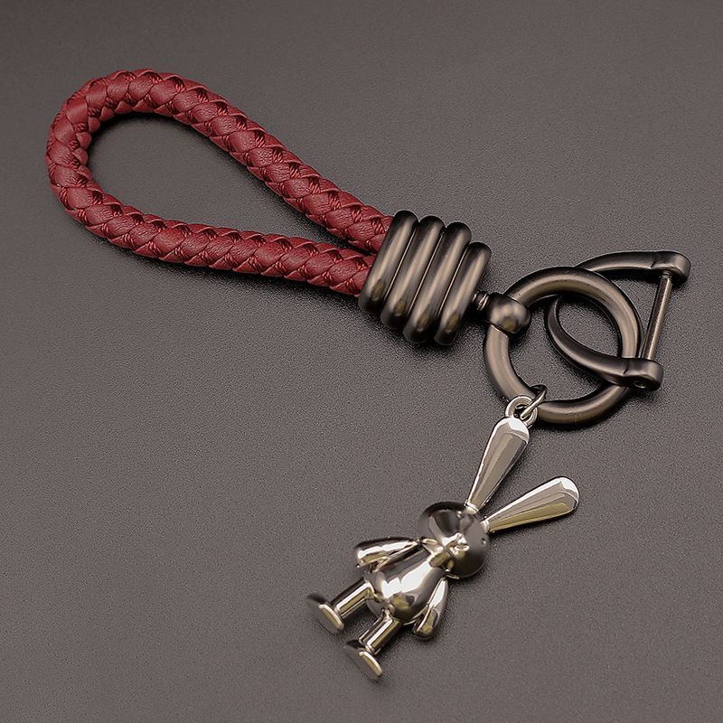 Pár Bunny Keychain Přívěsek Auto High-end Králík Rok Šperky Keychain Muži A Ženy Roztomilý Vynikající Přívěsek_voghion.com