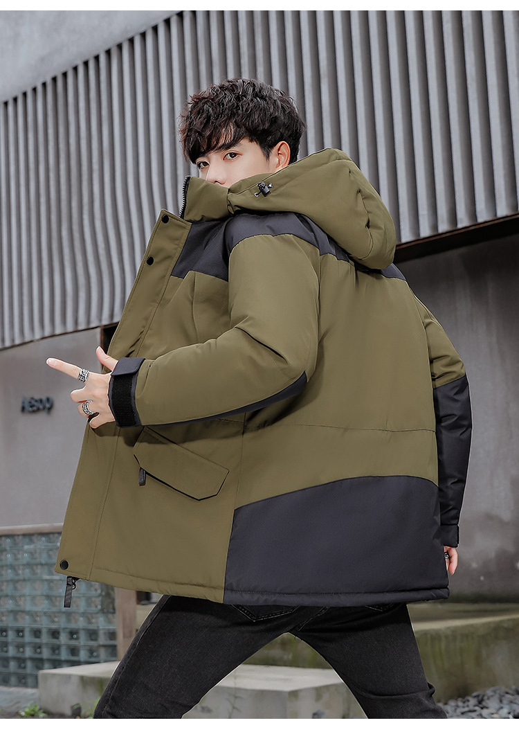 Giacca da lavoro invernale da uomo in piumino di cotone, nuova giacca di cotone casual di media lunghezza ispessita di marca alla moda_voghion.com