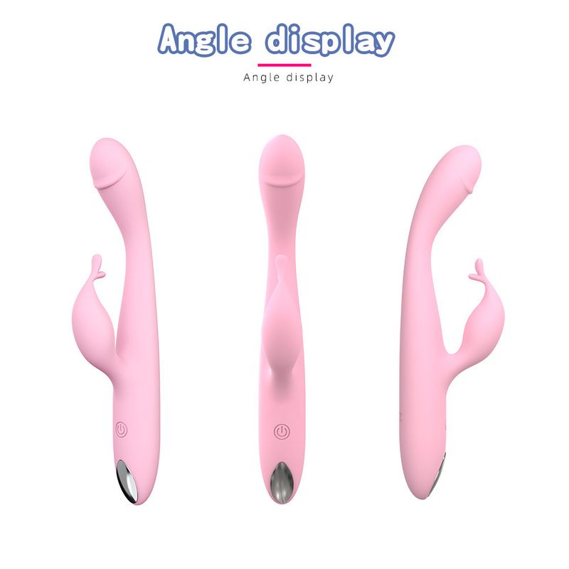 Vibromasseur de massage rechargeable Shirley pour femme, double point G, produits pour adultes_voghion.com