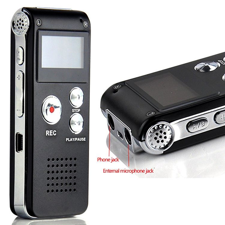 8G/16G Multifunctional Digital Voice Recorder One-Key Recording Operation Elderly Phone Repeater With External Speaker_voghion.com
