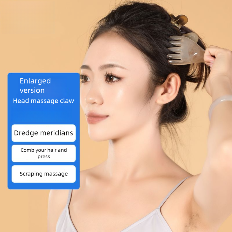 Jingtong Triangle Sparrow Jade Massager Resin Scraping Board Ox Horn Tube Tendon Pulling Stick Plastic Meridian_voghion.com