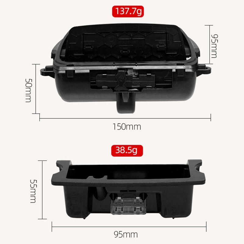 Car ABS Center Console Ashtray Assembly Box Cover Suitable For BMW 5 Series 2010-2017_voghion.com