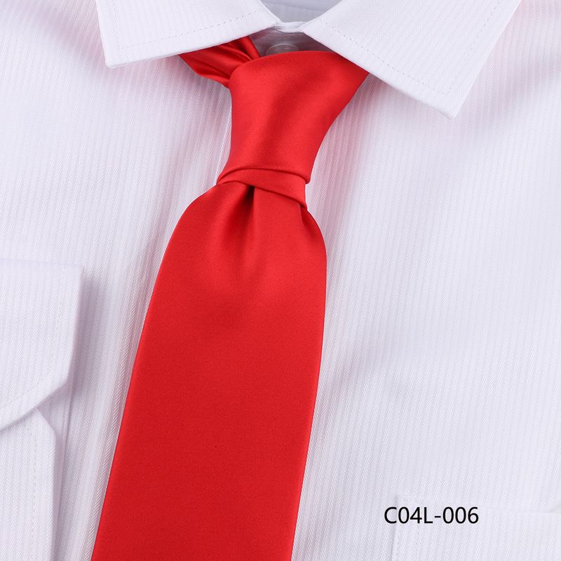 Cravate de costume décontractée pour homme, 7 cm, tricotée à la main, couleur unie, noire, accessoire de costume_voghion.com