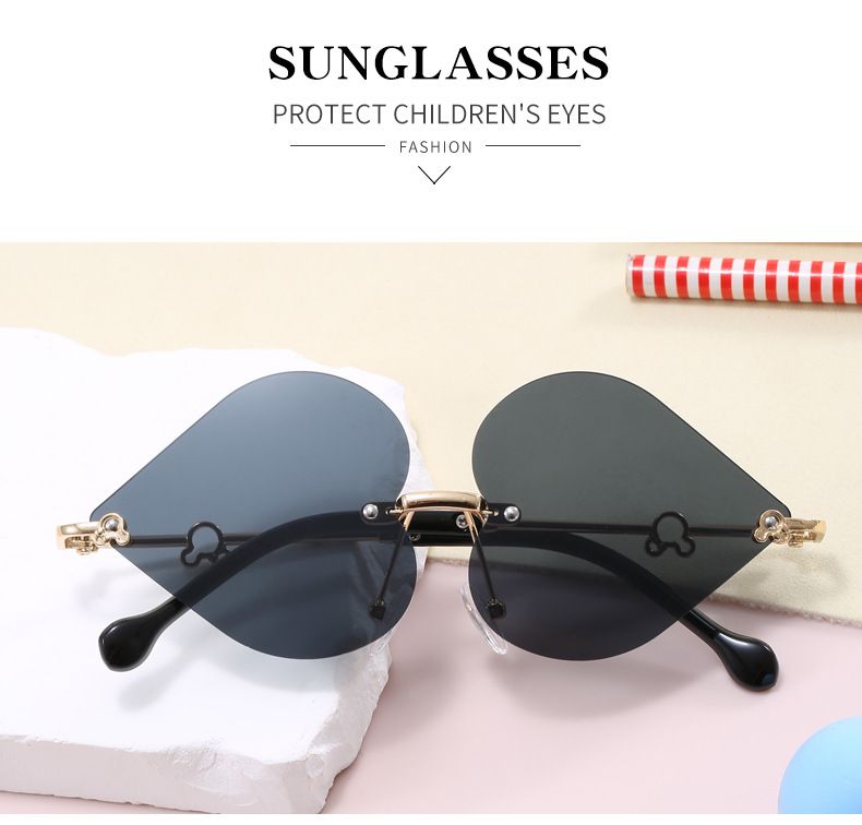 Cross Border Children's Fashion Sunglasses For Boys And Girls Baby Red Heart Sunglasses Trendy Internet Celebrity Street Shooting Sunglasses_voghion.com