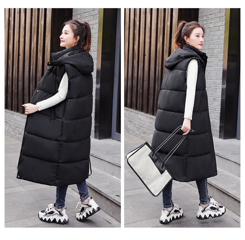 Giacca senza maniche larga e spessa alla moda da donna_voghion.com