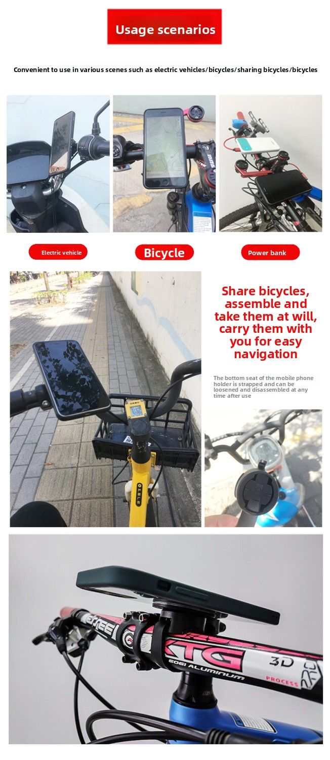 Fahrrad Telefon Elektrische Fahrer Shared Road Mountainbike Navigation Halterung Zubehör_voghion.com