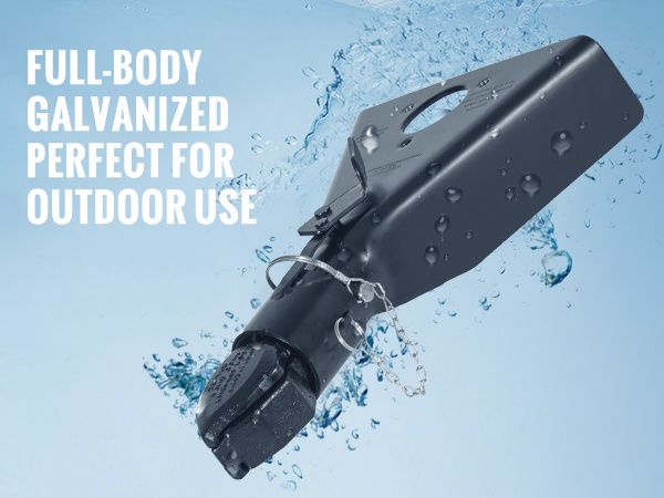 VEVOR A-Frame Trailer Coupler, Fits 2-Inch Hitch Ball Size, 7000 lbs Towing Capacity, Heavy Duty Steel Coupler, Ideal for Towing Station Wagons, Picku_voghion.com