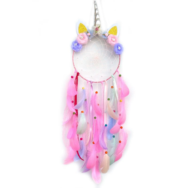 Unicorn Dream Catcher DIY Kit Handmade Cute Children's Room Decoration Export Hot Item_voghion.com