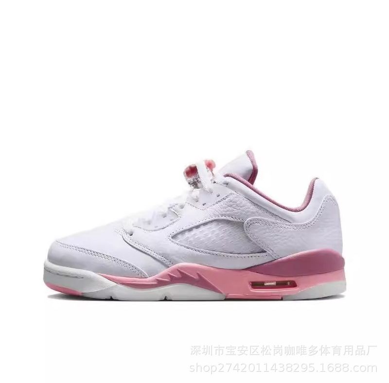 ChunNew 5 High Shoe Buckle Broken Flowing Maple White Cement Ice Blue Low Top Air Cushion Herren- und Damen-Basketball_voghion.com