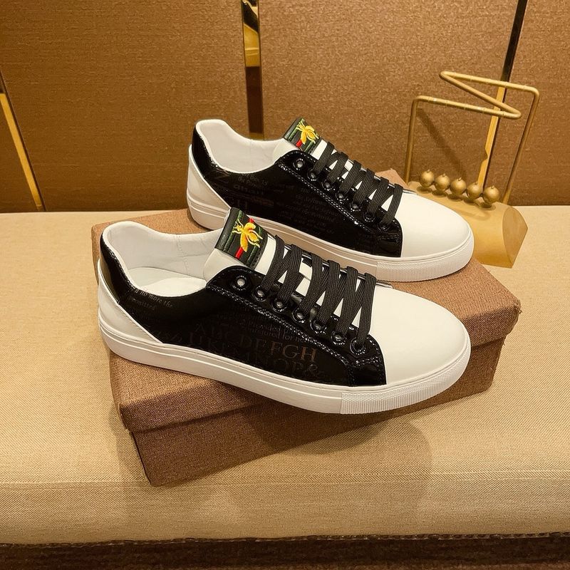 Fuguqi Little Bee Spring And Autumn New Casual Trendy Men's High End Luxury Board Personalized Forrest Gump Shoes_voghion.com