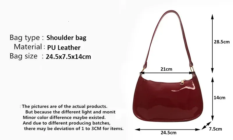 Retro Solid Color PU Leather Shoulder Underarm Bag Womens Fashion Handbags Casual Hobos Purses And Handbag Ladies Hand_voghion.com