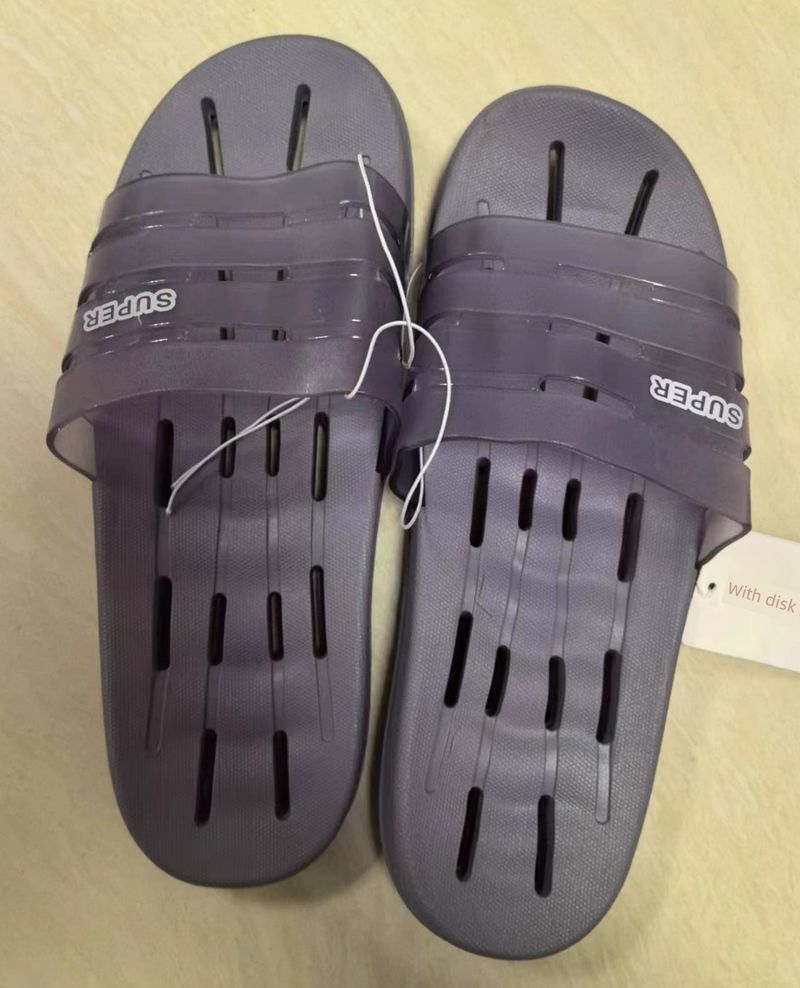 Smart Foot Light Magnetic Thick Sole Solid Color Bathroom Slippers_voghion.com