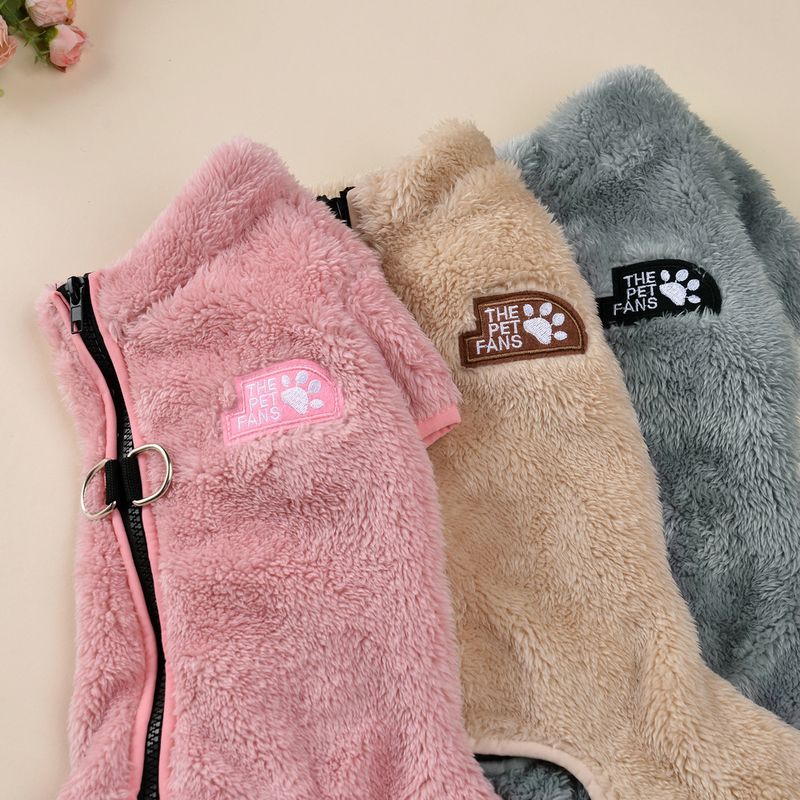 Clothes Autumn Winter Warm Double-Sided Jacket Small Dog Pet Apparel Zipper Four-Leg Fleece Coat_voghion.com